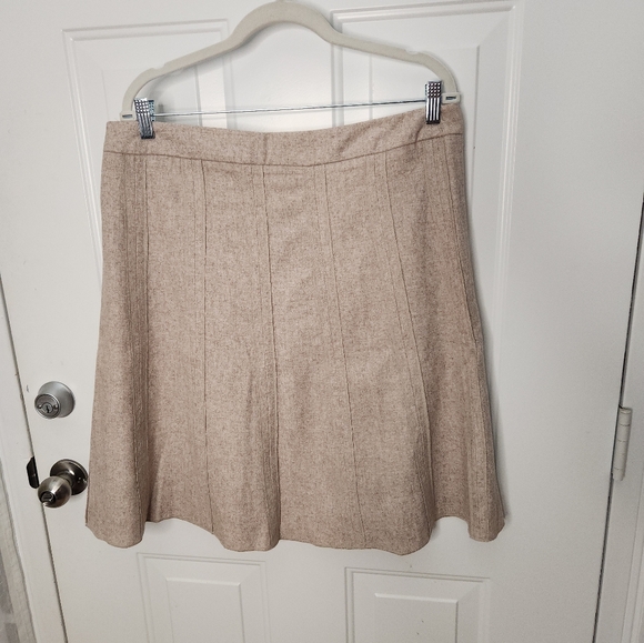 NWT Merona Wool Blend A-Line Heather Lined Skirt  Size 14 - Picture 4 of 6